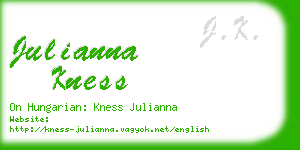julianna kness business card